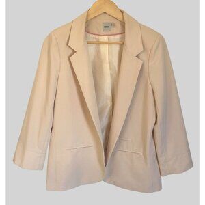 Asos Light Pink Open Front Blazer Womens Size 10 Professional Office Feminine